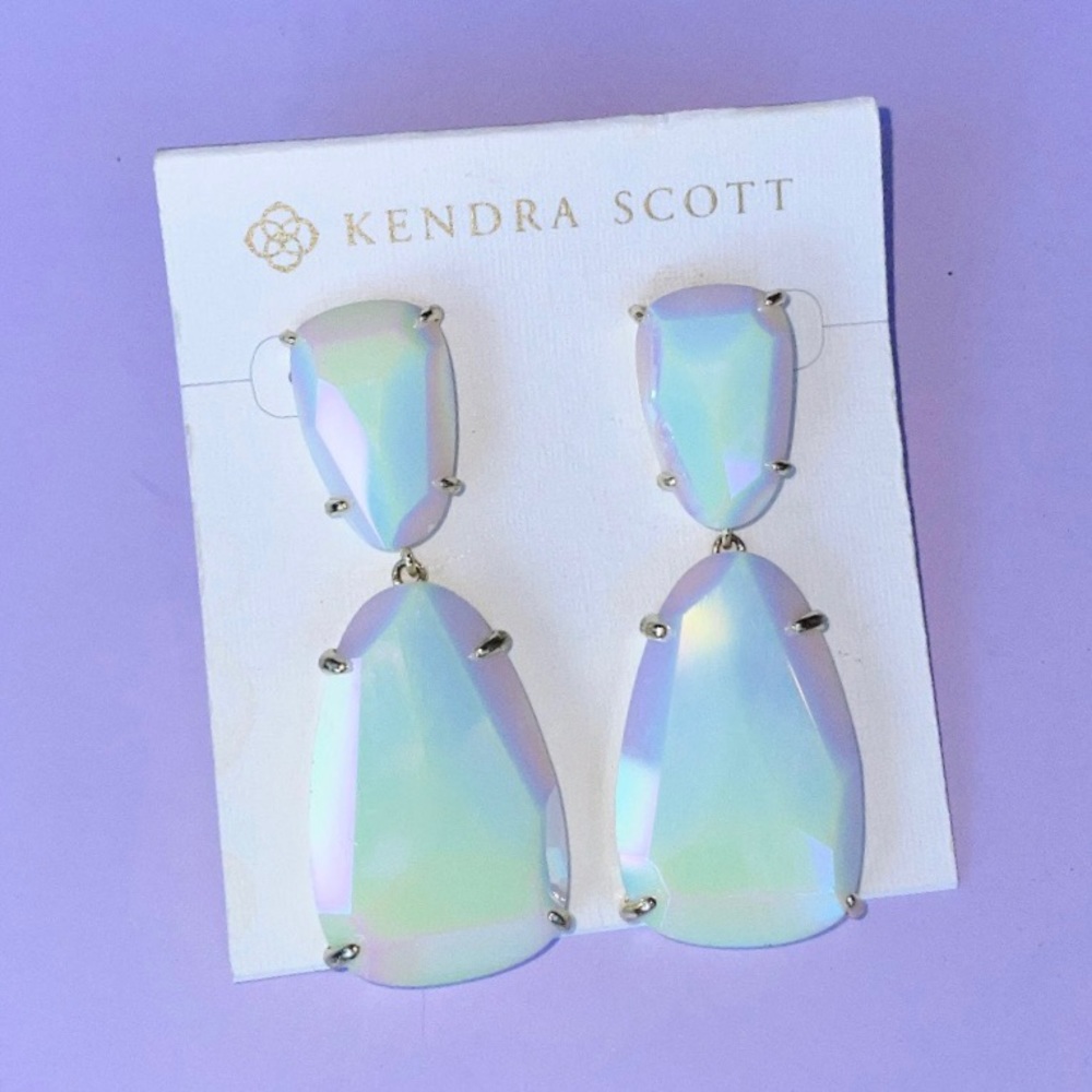 COPY - White Iridescent Katie Earrings